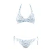 Mc2 Saint Barth Classic Triangle Bikini With Floral Print