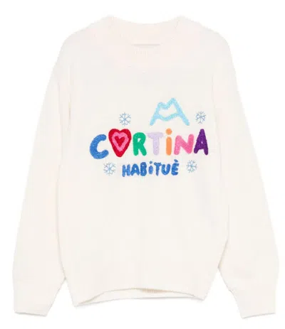 Mc2 Saint Barth Classic-fit White Sweatshirt With Playful Graphic