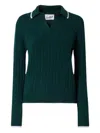 Mc2 Saint Barth Clichy Cable-knit Sweater In Green