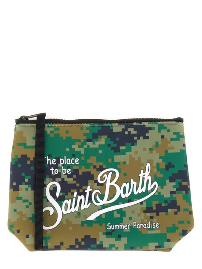 Mc2 Saint Barth Clutch Bag Alina In Military Green