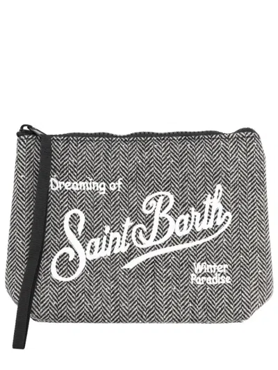 Mc2 Saint Barth Clutch Bag "aline" In Silver