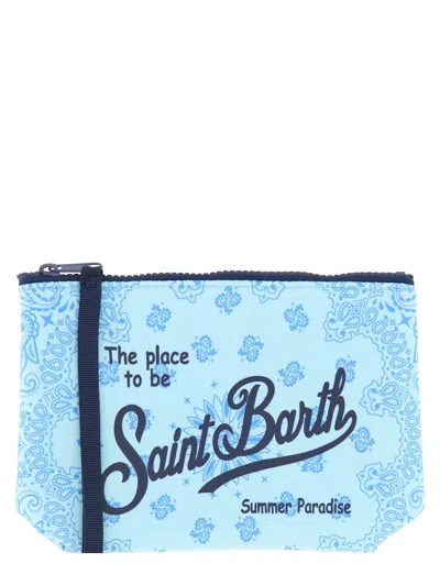Mc2 Saint Barth Clutch Bag "aline" In Azure