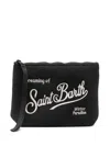 Mc2 Saint Barth Clutch Bag 'aline Wool'  In Black