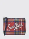 Mc2 Saint Barth Pochette Aline In Scuba Con Stampa Tartan In Red