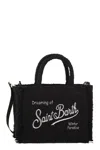 Mc2 Saint Barth Colette - Fabric Handbag With Logo In Black
