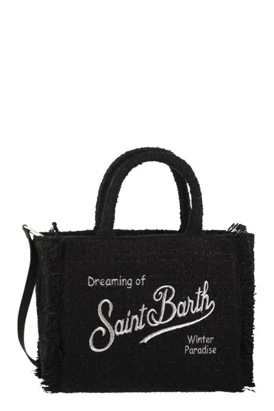 Mc2 Saint Barth Colette - Fabric Handbag With Logo In Black