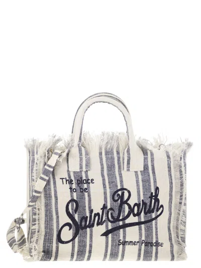 Mc2 Saint Barth Colette - Linen Handbag In Multi