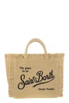 Mc2 Saint Barth Colette - Straw Effect Bag With Embroidered Logo