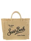 Mc2 Saint Barth Colette - Straw Effect Bag With Embroidered Logo