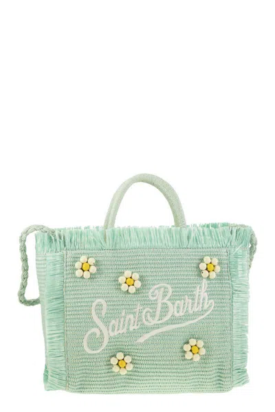 Mc2 Saint Barth Colette - Straw-effect Bag With Embroidered Logo