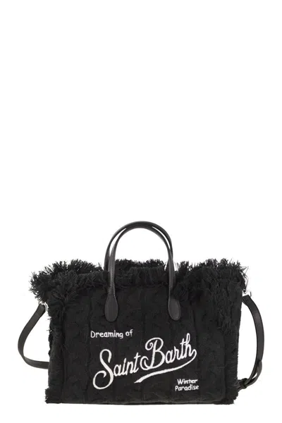 MC2 SAINT BARTH MC2 SAINT BARTH COLETTE - WOOL-EFFECT BAG WITH LOGO
