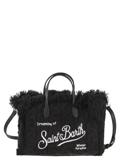 MC2 SAINT BARTH COLETTE - WOOL-EFFECT BAG WITH LOGO