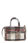 Mc2 Saint Barth Colette - Wool-effect Bag With Logo In Multi