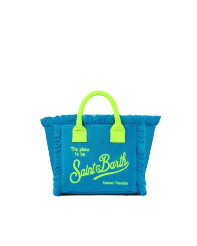 Mc2 Saint Barth Colette Turquoise Terry Handbag In 05366d