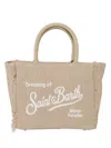 Mc2 Saint Barth Colette Fringed Tote Bag In Sand