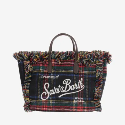 Mc2 Saint Barth Colette Bag With Check Pattern In Multi