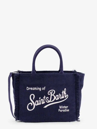 Mc2 Saint Barth Colette Corduroy Handbag In Blue