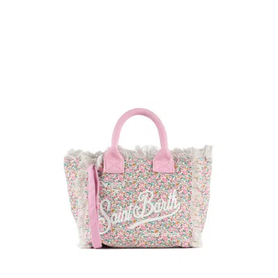 Mc2 Saint Barth Colette Cotton Canvas Bag With Betsy Ann All Over Print