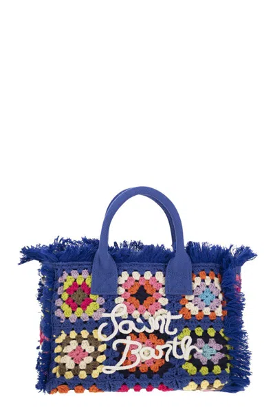 Mc2 Saint Barth Colette Crochet - Handbag With Crochet Flower Patch