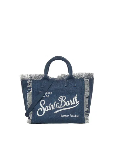 Mc2 Saint Barth Colette Denim Bag In Blue