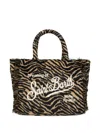 Mc2 Saint Barth Zebra Colette Felt Handbag In Animal Print