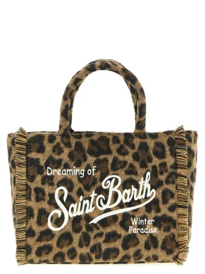 Mc2 Saint Barth Colette Felt Hand Bags Brown