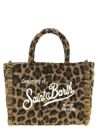 Mc2 Saint Barth 'colette Felt' Handbag In Brown