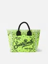 Mc2 Saint Barth Colette Fluo Yellow Handbag With Bandanna Print In Yellow