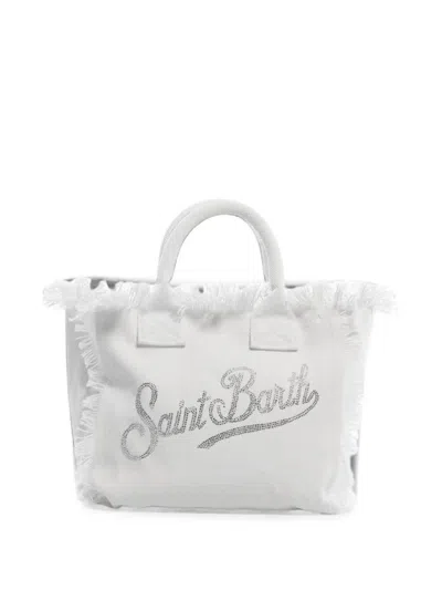 Mc2 Saint Barth Colette Tote Bag Mit Strass In White