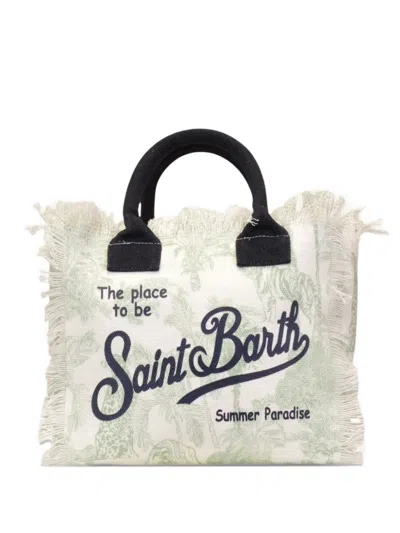 Mc2 Saint Barth Colette Frayed Tote Bag In Neutral