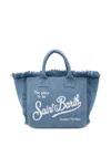 Mc2 Saint Barth Medium Wash Denim Vanity Regular Bag In Blue