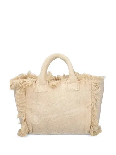Mc2 Saint Barth Colette Fringed Terry Tote Bag In Purple