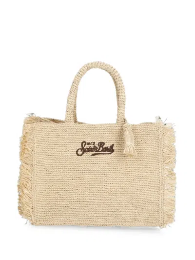 Mc2 Saint Barth Colette Fringed Tote Bag In Brown