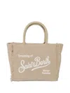 Mc2 Saint Barth Colette Fringed Tote Bag In Neutral