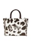Mc2 Saint Barth Colette Fringed Tote Bag In White