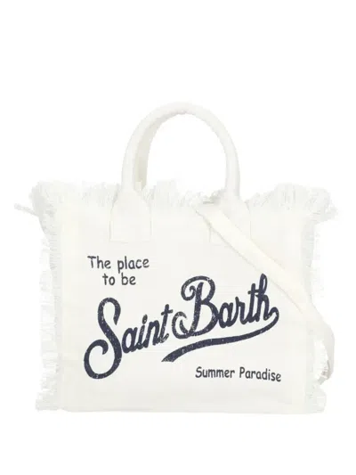 Mc2 Saint Barth Vanity Logo-print Tote Bag In White