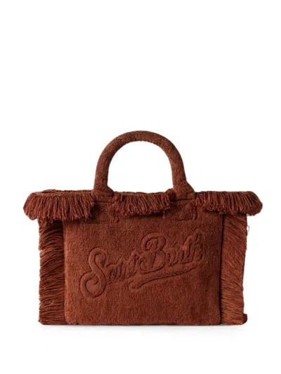Mc2 Saint Barth Colette Fringed-edge Tote Bag In Brown