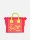 Mc2 Saint Barth Colette Fuchsia Terry Handbag With Saint Barth Logo In Pink