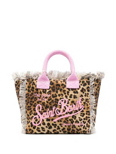 Mc2 Saint Barth Colette Leopard-pattern Tote Bag In Neutral