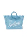 Mc2 Saint Barth Colette Linen Bag Light Blue