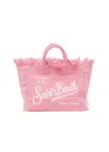Mc2 Saint Barth Colette Linen Bag Pink