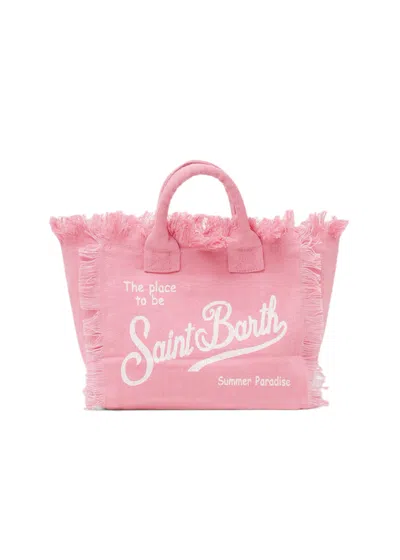 Mc2 Saint Barth Colette Linen Bag Pink