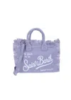 Mc2 Saint Barth Colette Linen Lilac Bag