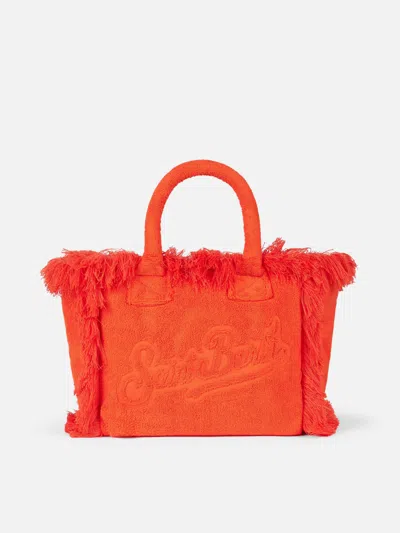 Mc2 Saint Barth Colette Orange Terry Soft Handbag
