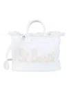 Mc2 Saint Barth Colette Patch White Tote Bag