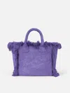 Mc2 Saint Barth Colette Purple Terry Soft Handbag In Pink