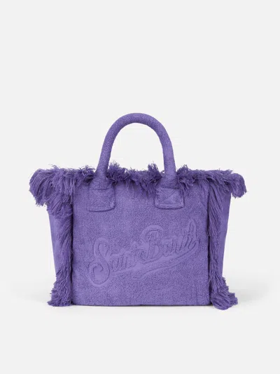 Mc2 Saint Barth Colette Purple Terry Soft Handbag In Pink