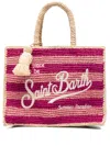 Mc2 Saint Barth Colette Raffia Tote Bag In Pink