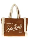 Mc2 Saint Barth Borsa Vanity Mini Shearling Marrone In Brown