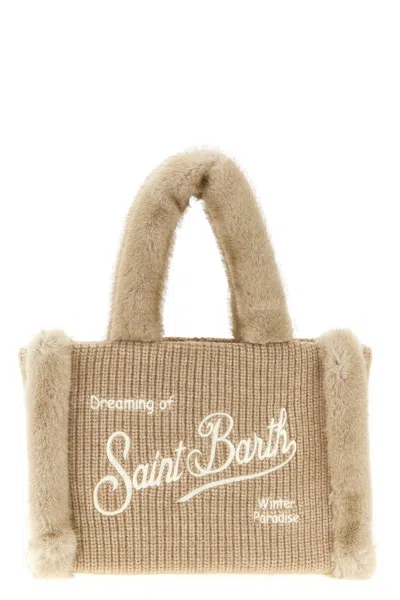 MC2 SAINT BARTH 'COLETTE SHEARLING RIB' HANDBAG